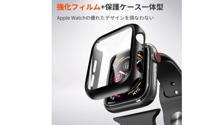 YOFITAR Apple Watch 用 ケース Apple Watch Ultra 2/Ultra/9/8/7/SE2/6/SE/5/4/3/2/1 アップルウォッチ保護カバー ガラスフィルム 一体型 PC素材 全面保護 超薄型 装着簡単 耐衝撃 高透過率 指紋防止 傷防止 (45mm,ブラック)