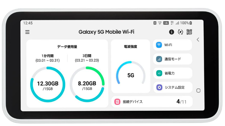 au(エーユー) SIMフリー Galaxy 5G Mobile Wi-Fi SCR01 [ホワイト] 本体