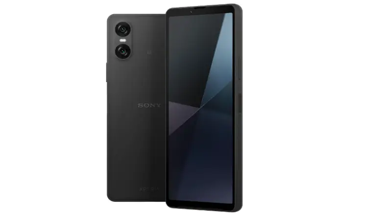 ソニーXperiaスマートフォンの正面と背面